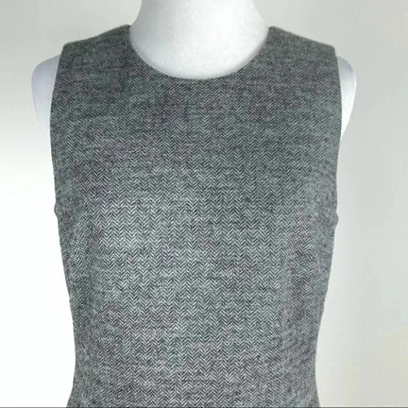 J crew Womens dress size 6 gray herringbone pencil wool blend E6067 - Picture 4 of 9